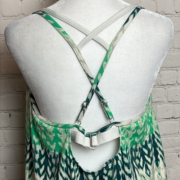 Athleta Crossback Blousy Printed Tankini Top - Picture 7 of 11